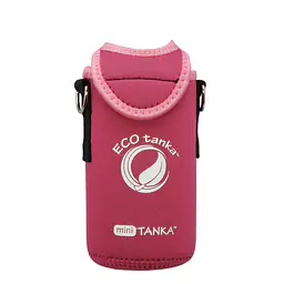 ecotanka miniKOOLER 600ml Pink insulated bottle cover with adjustable strap