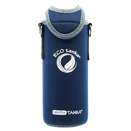 ecotanka sportsKOOLER 800ml Dark Blue insulated bottle cover with adjustable carry strap