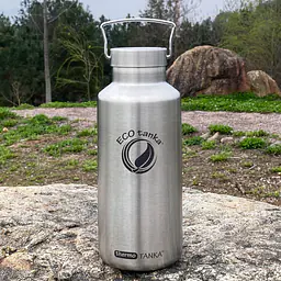 ecotanka thermoTANKA 2.0L with Mega Stainless Steel Lid & Kooler Cover – Dark Blue Combo - Master
