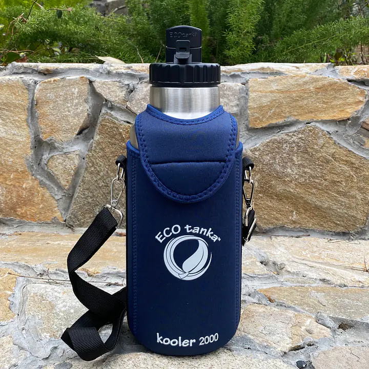ecotanka thermoTANKA 2.0L with Mega PP Lid & Kooler Cover – Dark Blue Combo - Master